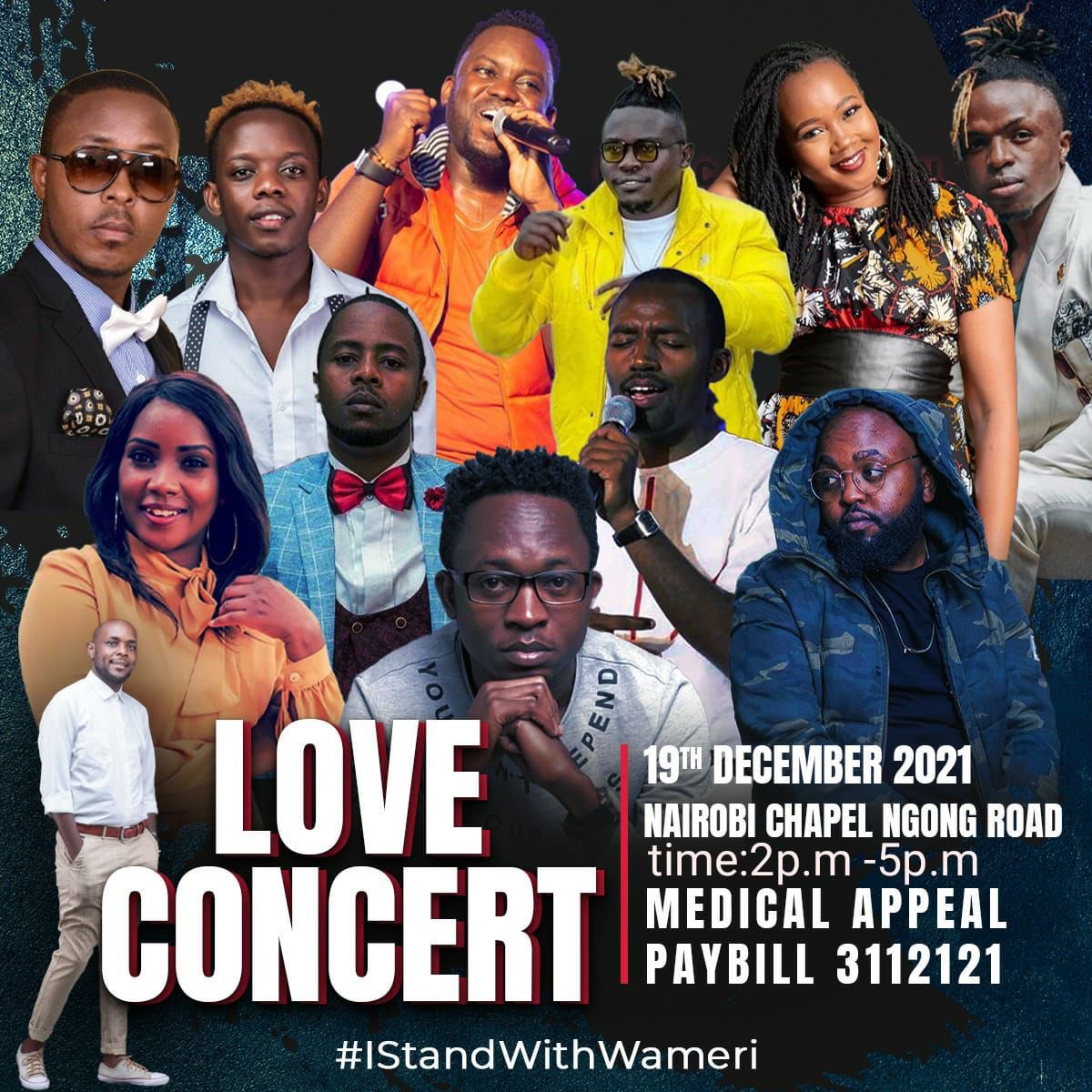 NairobiChapel's tweet photo. You can support our friend & brother by sending any amount to Paybill No: 3112121.
We’re raising funds to meet the cost of a kidney transplant for Pastor Wameri. Let’s get him back on his feet to continue impacting the next generation for Christ.
#IStandWithWameri #LoveConcert https://t.co/VhKH90fzY7