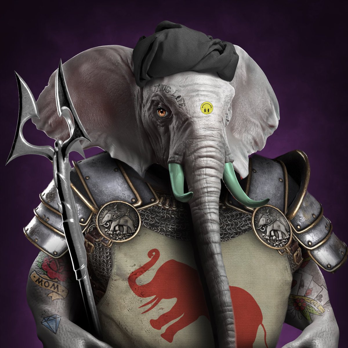 honallan's tweet photo. Iβm liking the @elephant_secret artwork a lot.
Iβm planning my next canvas print and those elephants are good candidates.
Secondary market value, roadmap, instant sell-out potentialβ¦ donβt care a bit. I bought them because I simply want them. #rugpullproof #CNFT https://t.co/7V3H1Ih0q3