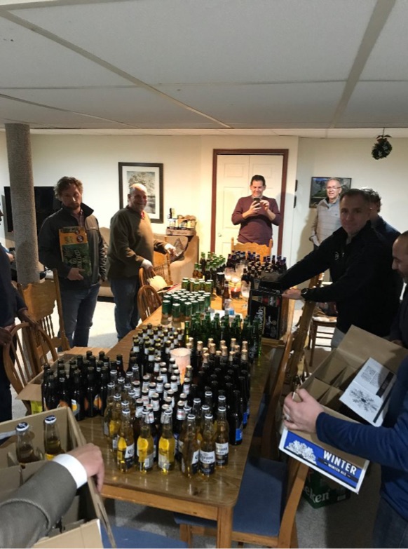 Thank you Dr. Seuss for hosting this year's Christmas Party. Beer, book exchange and Caroling!