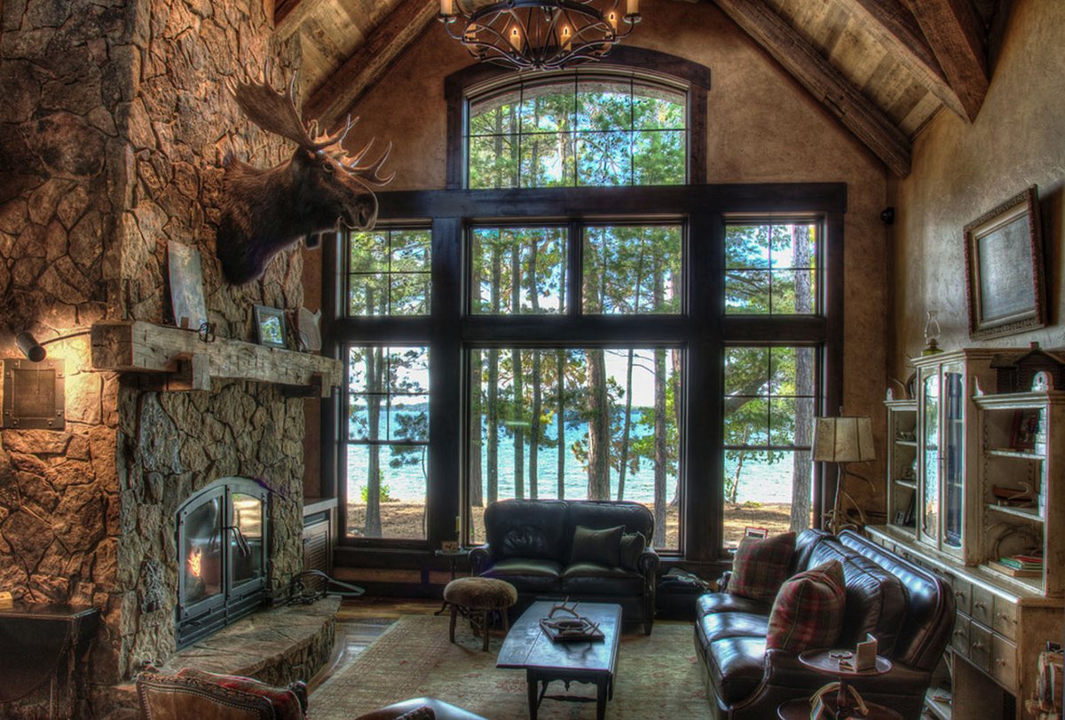 OneKindesign's tweet image. Step inside the gorgeous Minnesota rustic lakeside cabin of our dreams
onekindesign.com/2019/12/12/rus…