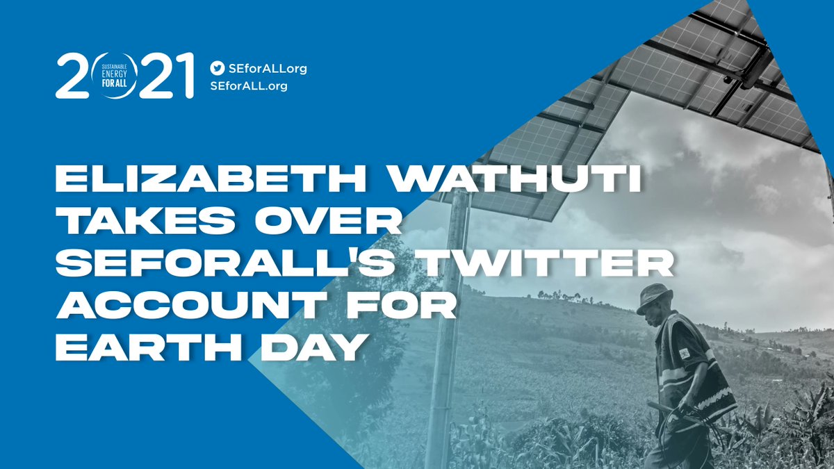 #SEforALL2021👉 We had the privilege of having <a href="/lizwathuti/">Elizabeth Wathuti , O.G.W 🇰🇪</a> to talk about nature-based solutions, her climate activism &amp; why planting 🌳trees🌳 is a sustainable, passive cooling solution that is essential to restoring our planet: bit.ly/3EUgAcQ

#ThisIsCool #SDG7