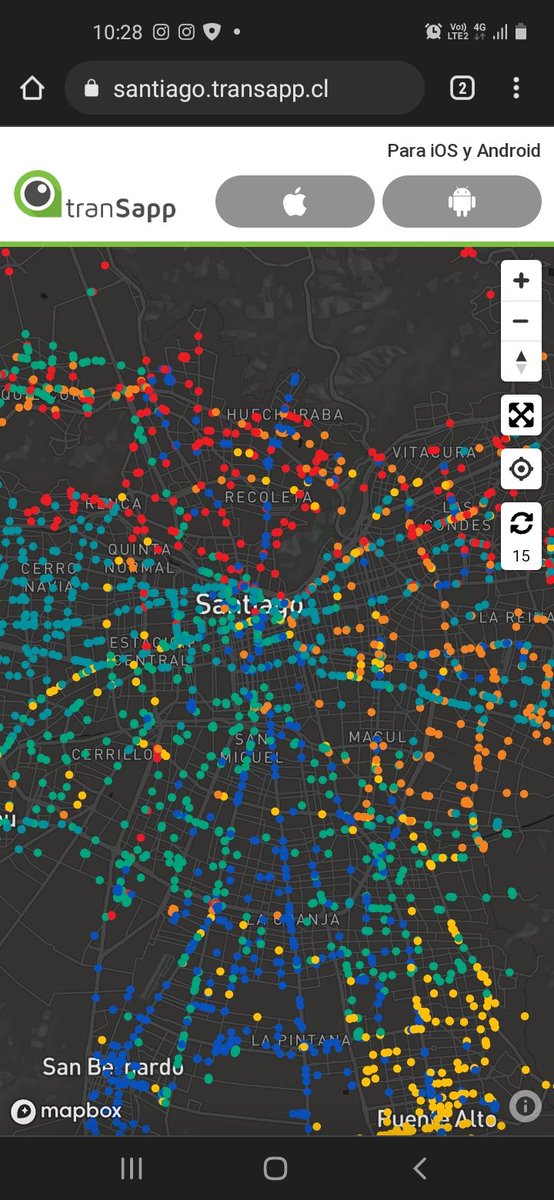 Amplia cobertura de buses en Santiago a esta hora. Y los servicios rurales, operando según programa. <a href="/MTTChile/">Ministerio de Transportes y Telecomunicaciones</a> <a href="/DTPMet/">DTPM</a> <a href="/Red_Movilidad/">Red Movilidad</a> <a href="/TuTranSapp/">TranSapp</a>