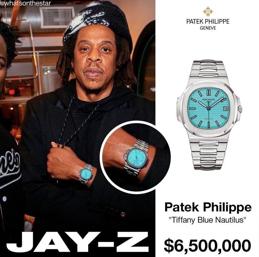 Watch Spotting: Jay-Z Flexing The New Tiffany-Blue Patek 5711 Eight Days  After Launch - Hodinkee