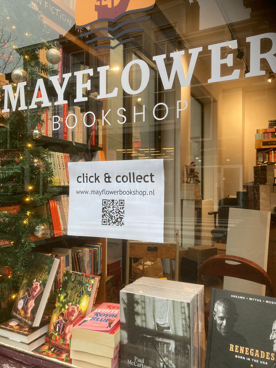 Click&amp;collect at Mayflower Bookshop every day 1200 -1700, so you can buy your presents in time for Xmas! For our entire collection, see mayflowerbookshop.nl  #Xmas