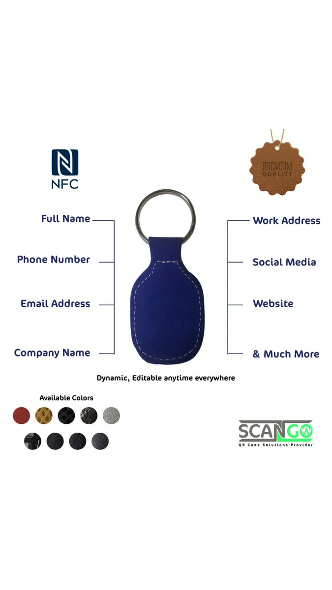 Scangow1's tweet photo. Sign up now and benifit from the free Dynamic Contact QR Code on:

https://t.co/R2J41VWqEI

As you can ask for your NFC Keychain for only one time linked to your AntCards account! https://t.co/9CMgGg6mlJ