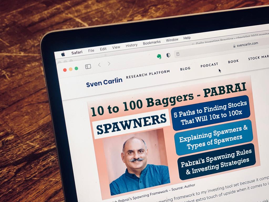 ArchitectingW's tweet photo. A great article by @SvenCarlin that deep dives into the Spawning Investing Strategy recently discussed by @MohnishPabrai. Great read! #FinancialFreedom #valueinvesting #firstgeninvestors #architectingwealth #investing #financialliteracy #financialeducation https://t.co/tc3kMBO0Xq