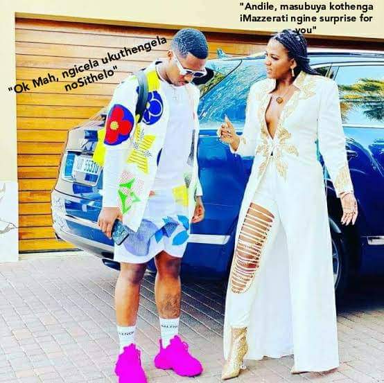 Whoever did this is too lit 😭😂😂😂
Andile won't hear the end of it. 😂😂