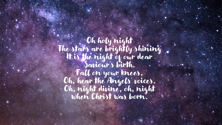 Holy Night. #XmasCarols #Adventhope #GodIsWithUs #WeAreNotAlone #messagesofhope #hitchin