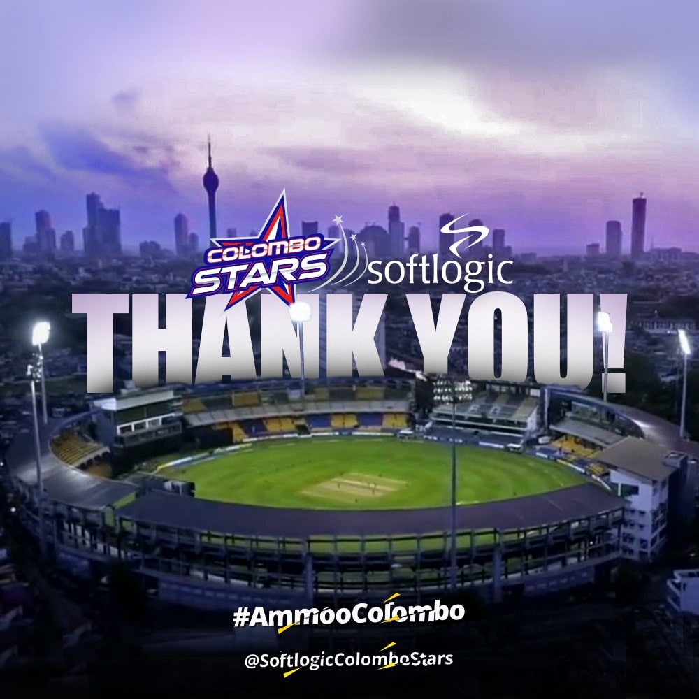 We would like to thank our players,support team,SLC,LPL management &amp; incredible fans who were backing us throughout LPL.Softlogic Colombo Stars will come back stronger in the next edition of the LPL. Until then, be safe &amp; cheer on Colombo💪🏾

#AmmooColombo #ColomboStars #Softlogic
