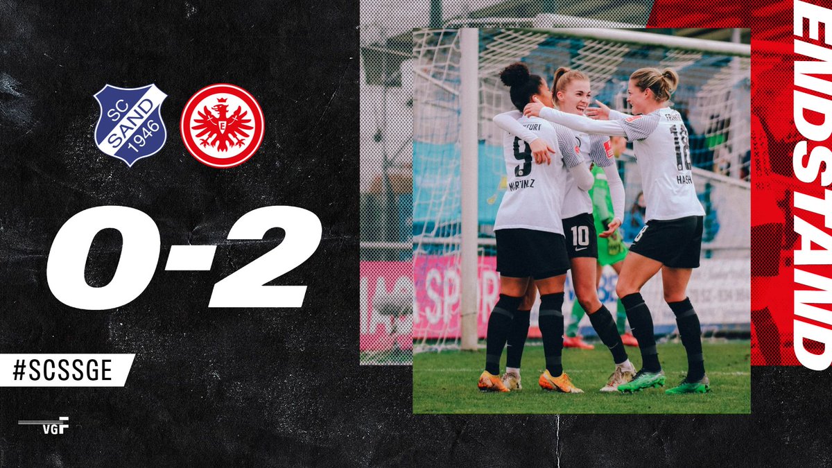 EintrachtFrauen's tweet photo. ⏱️ Abpfiff: AUSWÄRTSSIEG! 🥰
––––––
#SGE #EintrachtFrauen | #DieLiga #SCSSGE | 0:2 https://t.co/8M9r6C7gd7