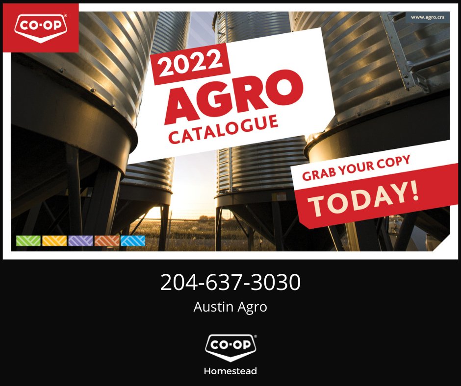 homestead_coop's tweet photo. The experts on our @HomesteadCoopAg Team can work with you to find customized storage & handling solutions for your farm. Pick up a copy of our 2022 #AgroAdvisor Catalogue at our Austin Ag site, or see it online at https://t.co/ulTMRGJj4b! #HomesteadCoopAgro #GrowTeam #westcdnag https://t.co/UbRlpXbt5t
