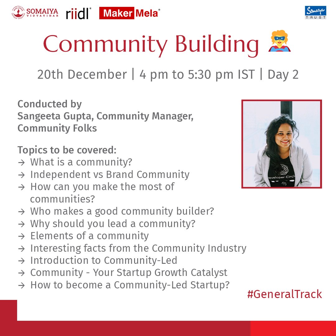 makermelaIndia's tweet image. You can #LearnTheSkills from Video Creation to Community Building, Online Marketing to #Growth Hacking &amp;amp; on a series of Special Tracks. An idea is worth nothing unless we take the time out to actually implement it. Hope these skills will enable you to build &amp;amp; scale your #projects