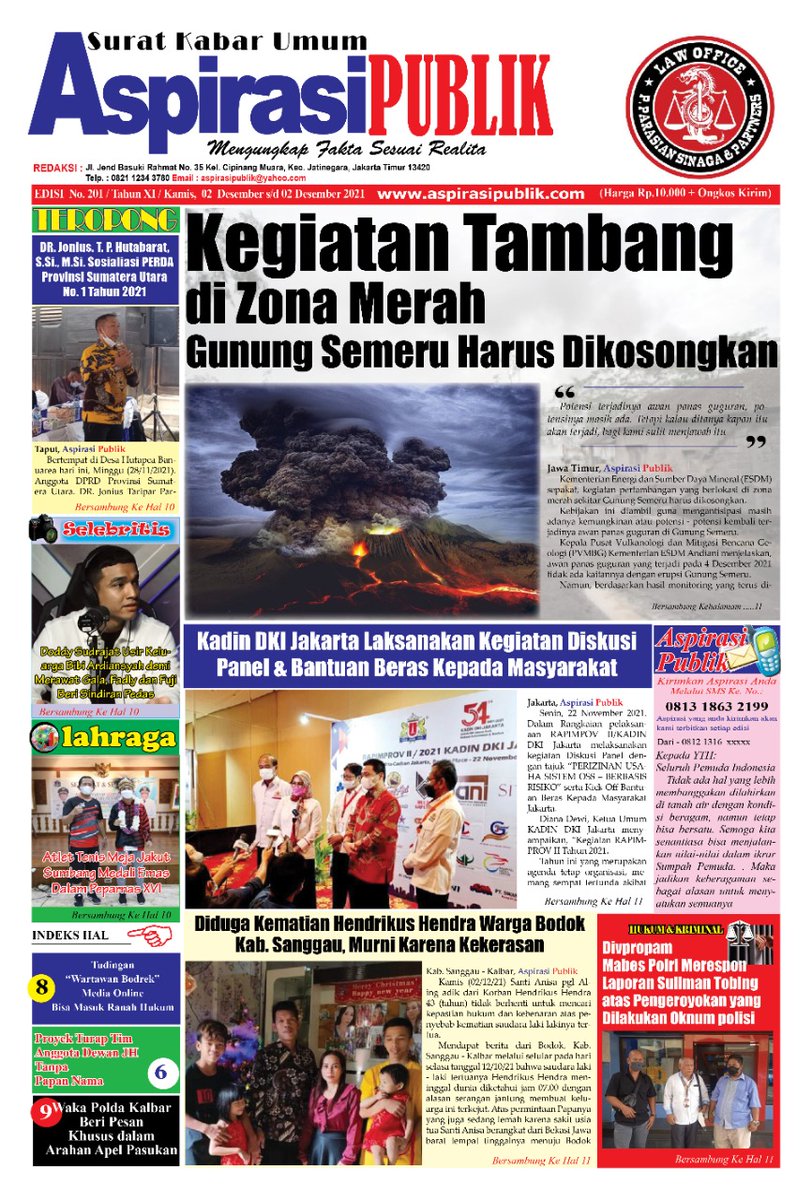 Fuchi1108's tweet photo. [Latepost] Berita kasus kematian tidak wajar om juga sudah masuk media koran cetak Aspirasi Publik. Terima kasih pak @LAKIPLHAspirasi @RidwanSamani1 yang ikhlas dan turut membantu kami mencari keadilan atas kasus om yg sampai saat ini tidak ada titik terang🙏 https://t.co/AYRINTQqQX