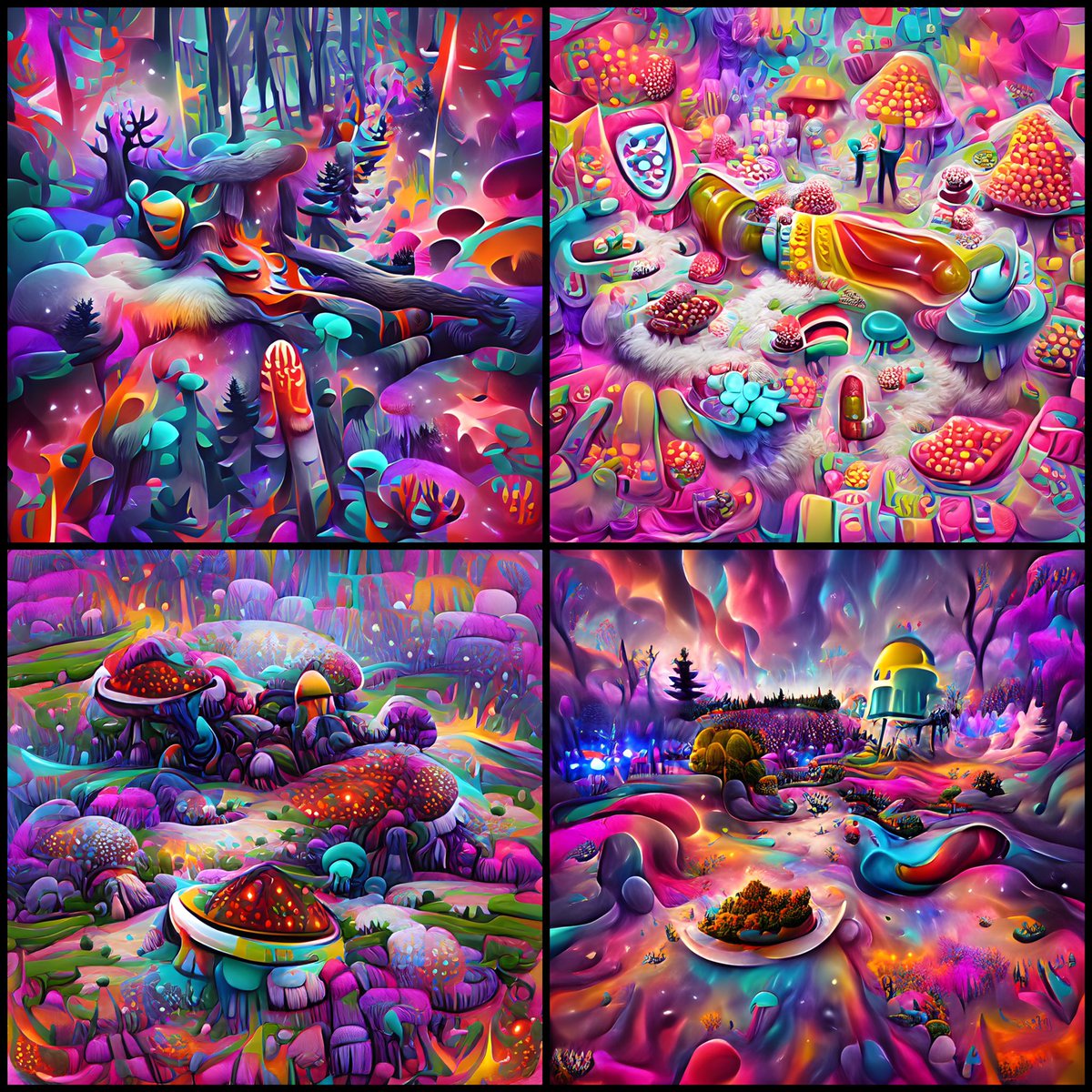 Hi friends, my new collection „Wonderland by AI“ is now live on <a href="/opensea/">OpenSea</a>

Only 1/1 NFTs

0.03 $ETH on Polygon

opensea.io/collection/won…