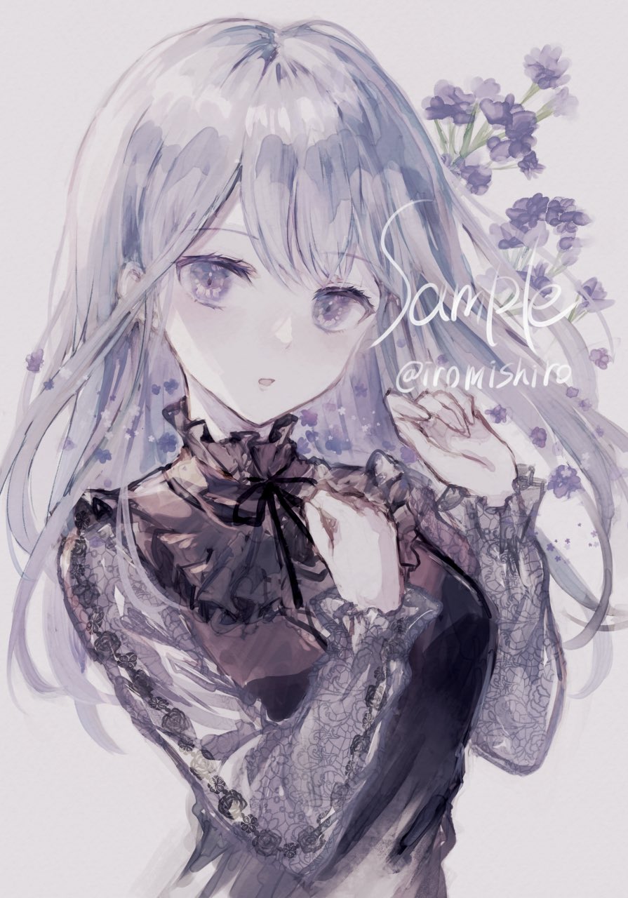 イラスト原画　銀髪少女の眼差し「ウクライナの女」 イラスト原画 銀髪少女の眼差し「ウクライナの女」 イラスト「銀髪少女」