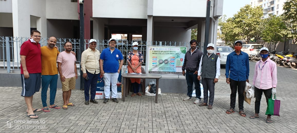 Kharadi Residents’ Association participated in an E waste drive Organized by Janwani, PMC in entire Pune city 10 collection centers collected e-waste in the Kharadi