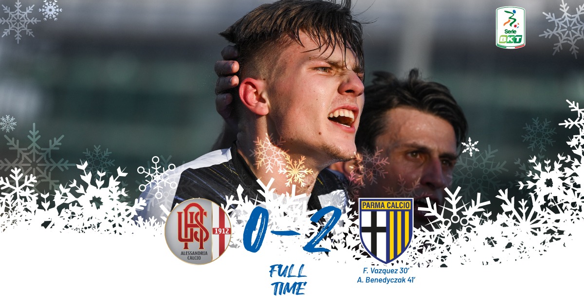 Lega_B's tweet image. 1️⃣8️⃣ª giornata #SerieBKT⚡

🎄F U L L T I M E🎄

Il @1913parmacalcio vince al Moccagatta 🆚 @usalessandria

#ALEPAR