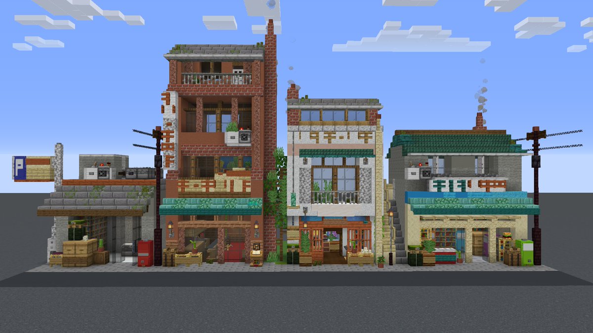 Small Street #kMinecraft #minecraft建築コミュ