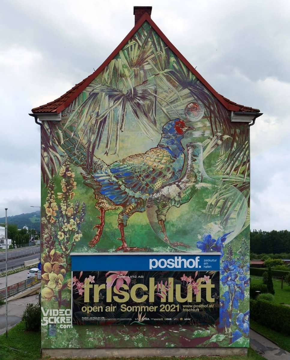 MolinaStreetArt's tweet photo. Art by Austrian Video Oner & Sckre Farout in Linz, Austria (2021) #videooner #sckrefarout #linzstreetart #streetart #lamolinastreetart 📷 via artists https://t.co/SgZOvG2uad https://t.co/CX2X8X11Jq