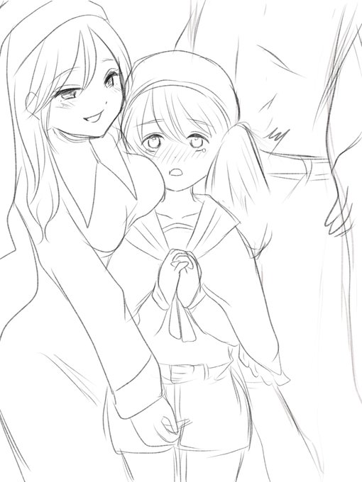 おっぱいの大きいシスターとちんちんの大きい成人男性に囲まれる聖歌隊ショタ(落書き) 