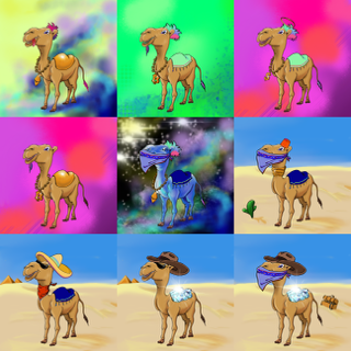 Join our Nomadic Caravan of 10,000 Unique Silky Camels migrating around the Ethereum blockchain's wild desert...

#NFTCollection #NFTartwork