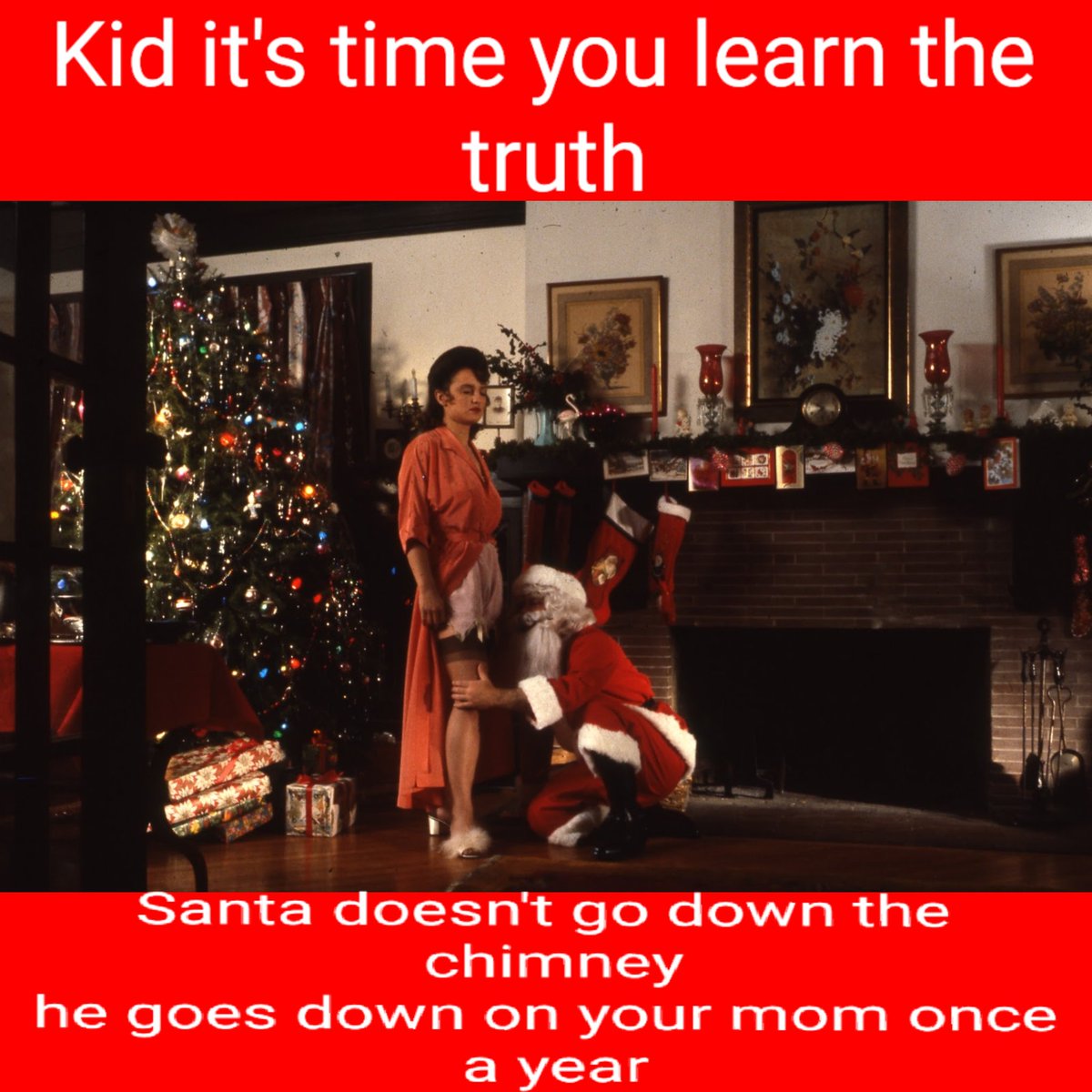 galaxienema's tweet image. Santa busy saving marriages all over on Christmas... No wonder he needs a lot of milk and cookies 🤷🎅😅

#santamemes #yourmom #gettingthejobdone #christmasmemes #memes #memelord #edgelord #popculturememes #moviesmemes #horrormoviememes #dankmemes #sexmemes #offensivehumor