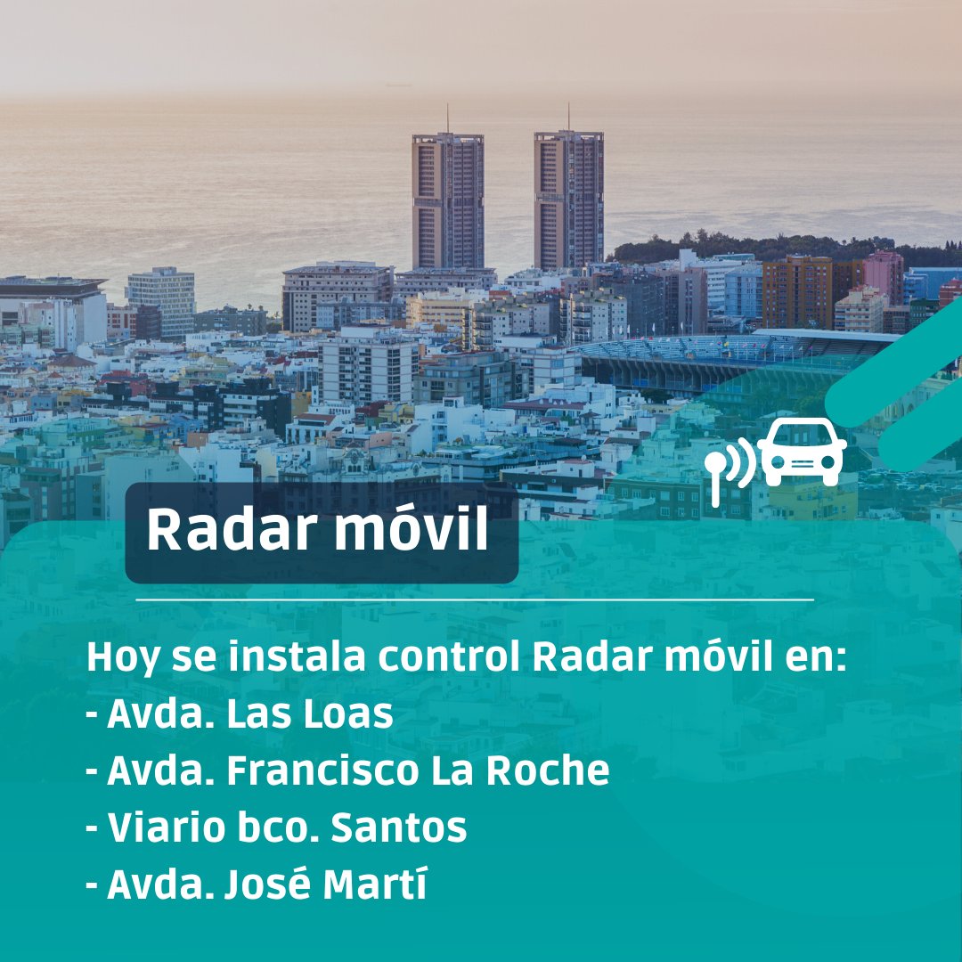 CiudadanaVial's tweet image. #Radar móvil instalado esta semana.
#SeguridadVialSC 
#PoliciaLocalSC