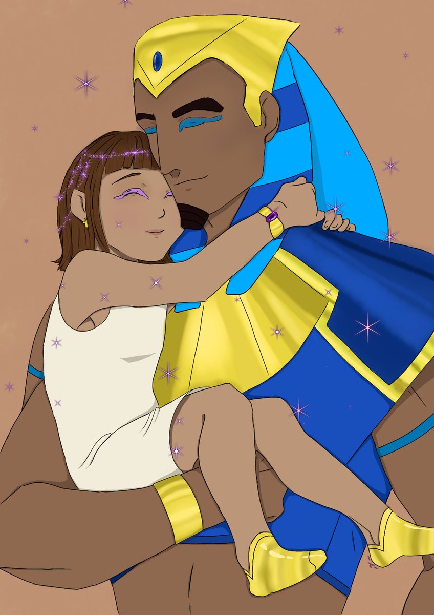 65Mosvi's tweet photo. Kefer and his lovely daughter Tiameni💜 #kefer #egyxos #Ra #pharaoh #princess https://t.co/eRzGU6Jv7N