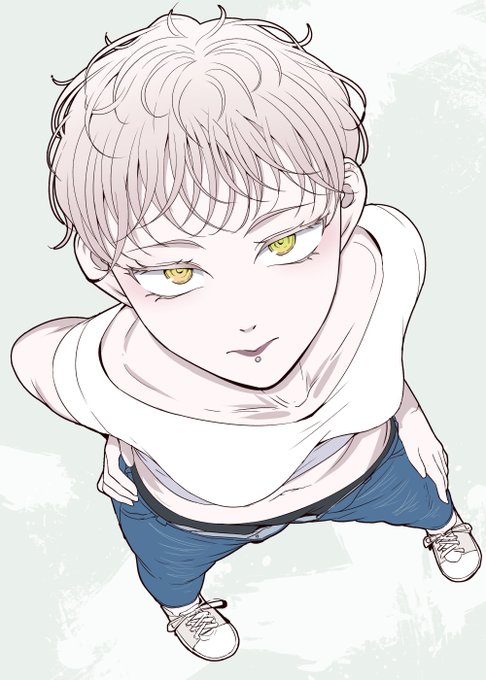 今週の週一落書き習慣、お題「三白眼」の成果物。 