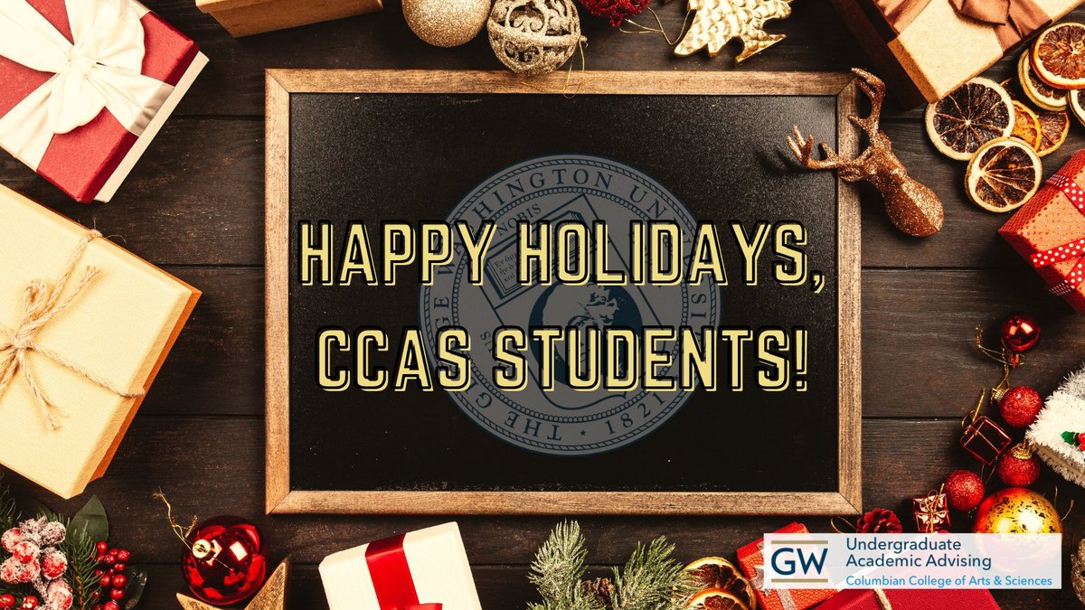 CCASAdvising's tweet image. Happiest of holidays, CCAS students! Have a safe and restful break, sleep a lot, and enjoy your time off. Our virtual, no-appointment office hours resume on January 3rd. See you when we see you! ❄️☃️