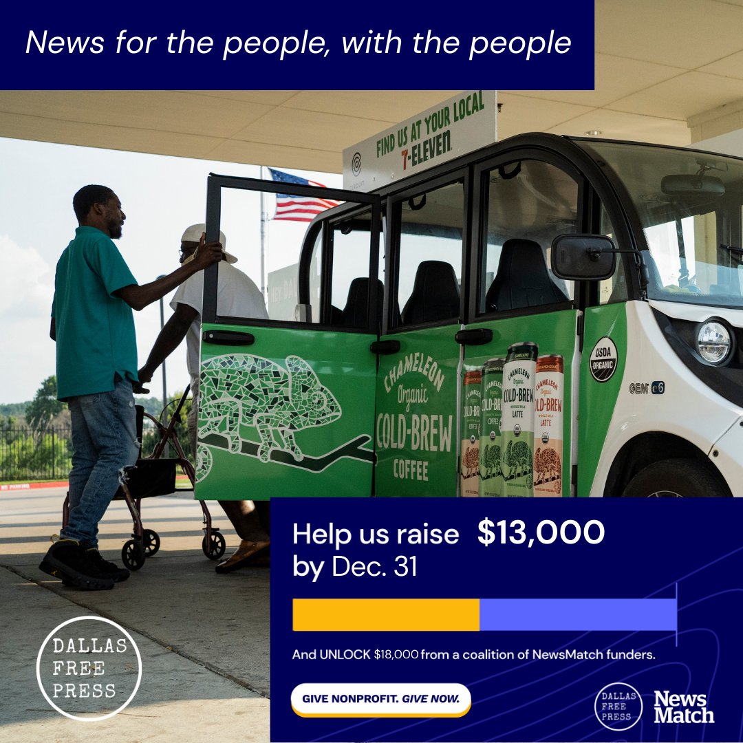 dallasfreepress's tweet photo. Great news! Dallas Free Press was selected as a recipient of an extra $5000 in @NewsMatch  funds from The Diversity, Equity &amp; Inclusion (DEI) Partner Fund for our dedication to serving communities of color in South Dallas and West Dallas.
📸 @nitashiajohnson https://t.co/AbjypaTitZ