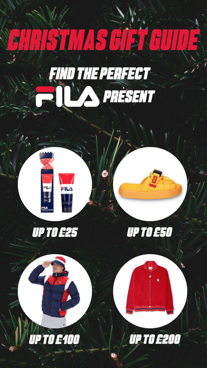 Need last minute gift ideas? #FILA has you covered, shop now for the perfect gift this #Christmas fila.co.uk