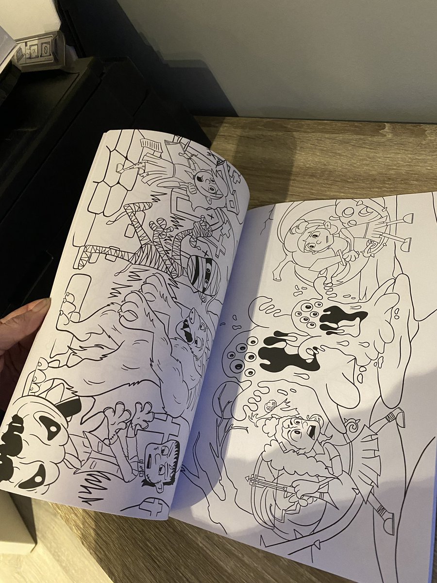 RavenDrakeBooks's tweet image. Testing out our soon to be available colouring book. Got to make sure it’s colour worthy after all 😁