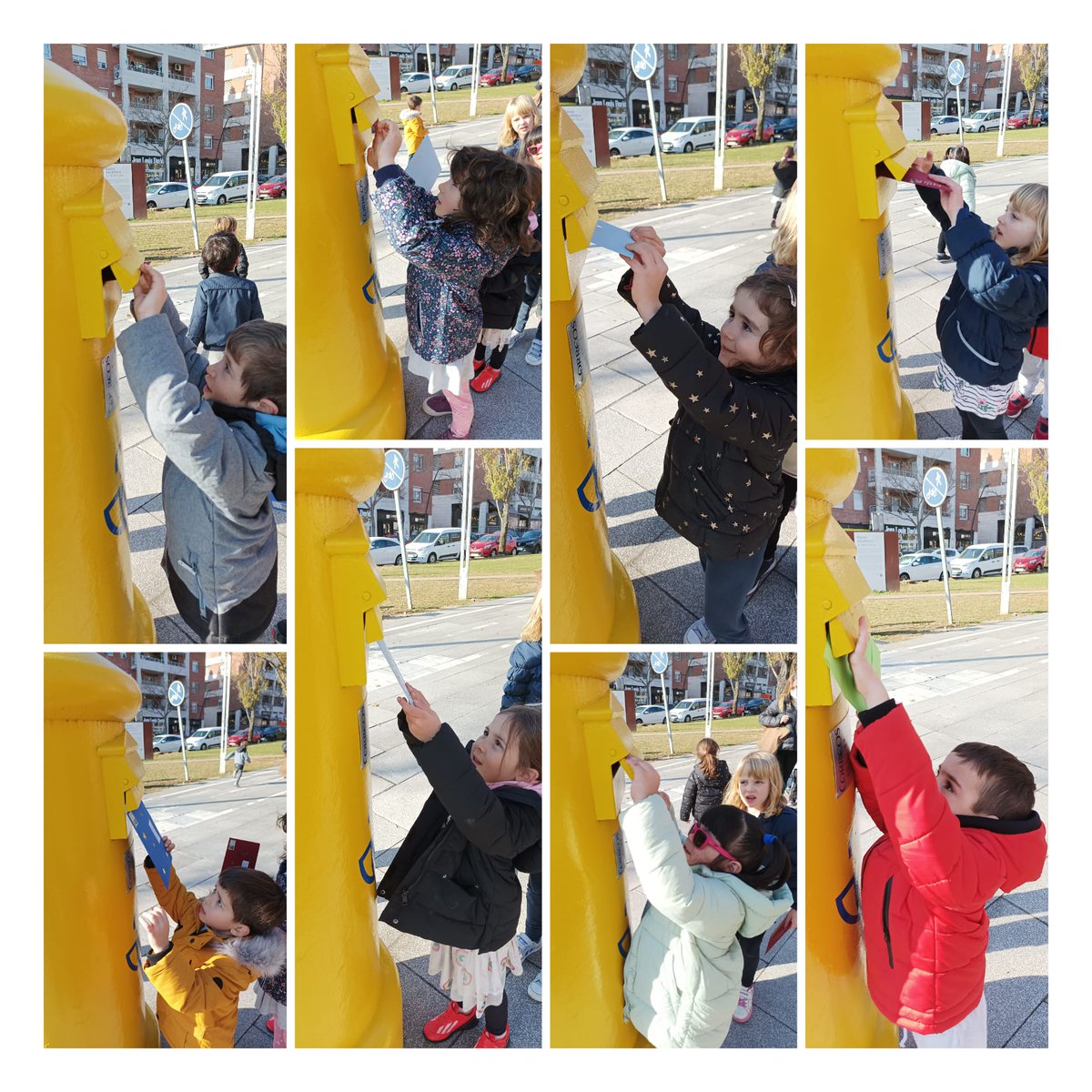 pinsdelvalles's tweet photo. Els infants de P5 hem fet una passejada en busca d'una bústia per recuperat l'antiga tradició d'enviar postals de Nadal als nostres familiars... PER CORREU POSTAL ORDINARI!!! 📬
Les hem fet amb molt d'amor 💌 i ja estem desitjant que arribin a casa. 
#carta #postal de #Nadal https://t.co/R537r1p39W