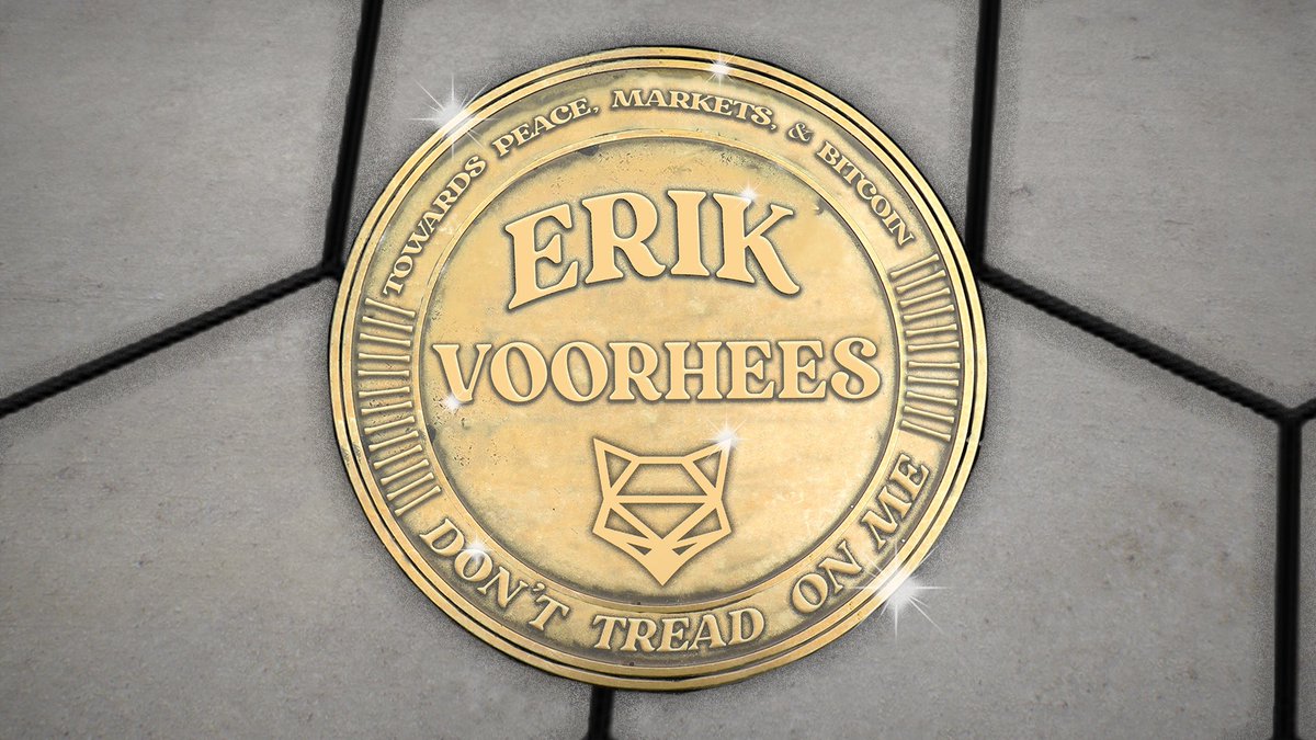 1/6 We are thrilled to announce the next honorific coin on Cryptoland’s Walk of Fame.

This goes to one of the brightest minds, a man whose philosophical values have driven his actions like no other, this is, dear crypto community, someone very special to us, <a href="/ErikVoorhees/">Erik Voorhees</a>