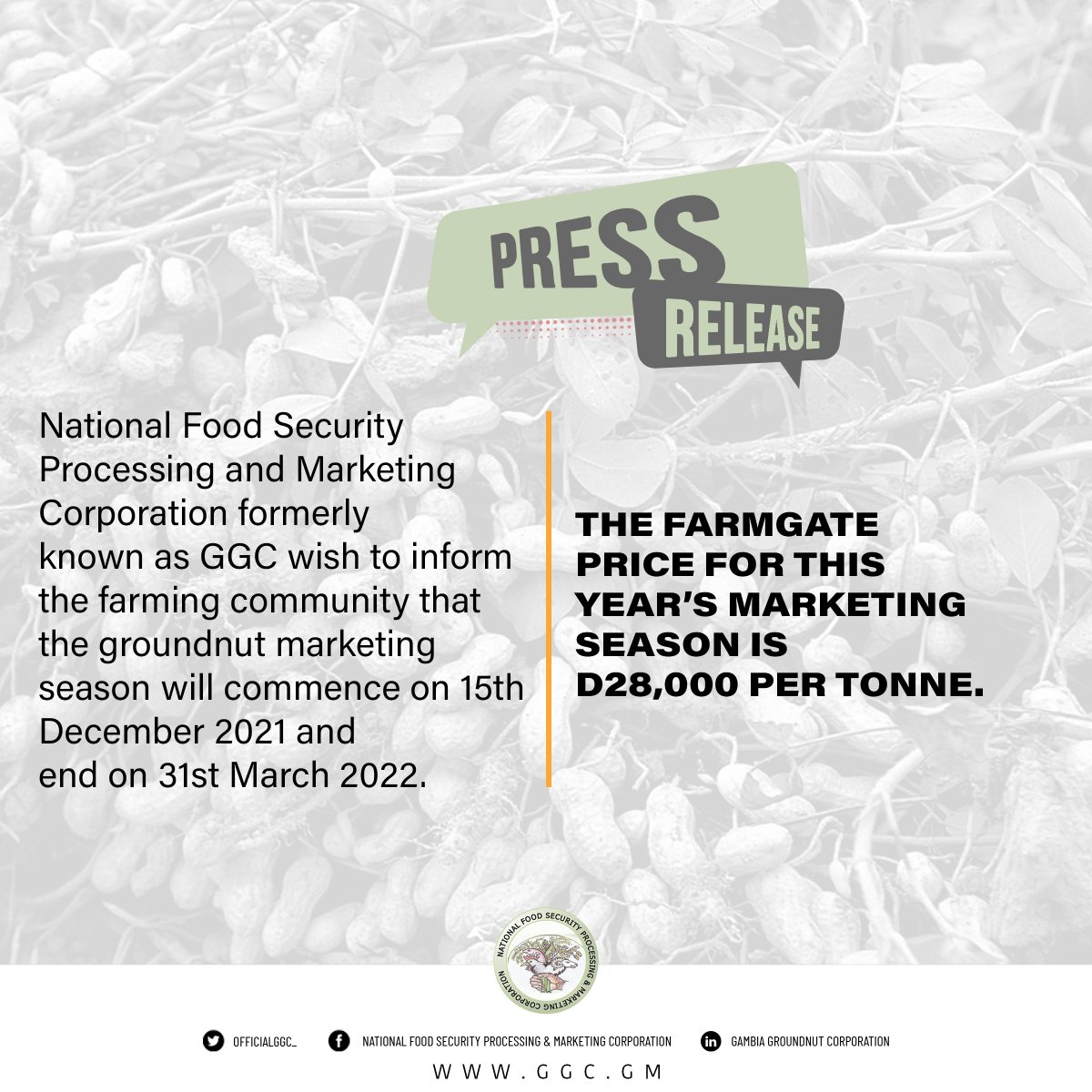 Gambia Groundnut Corporation tweet media