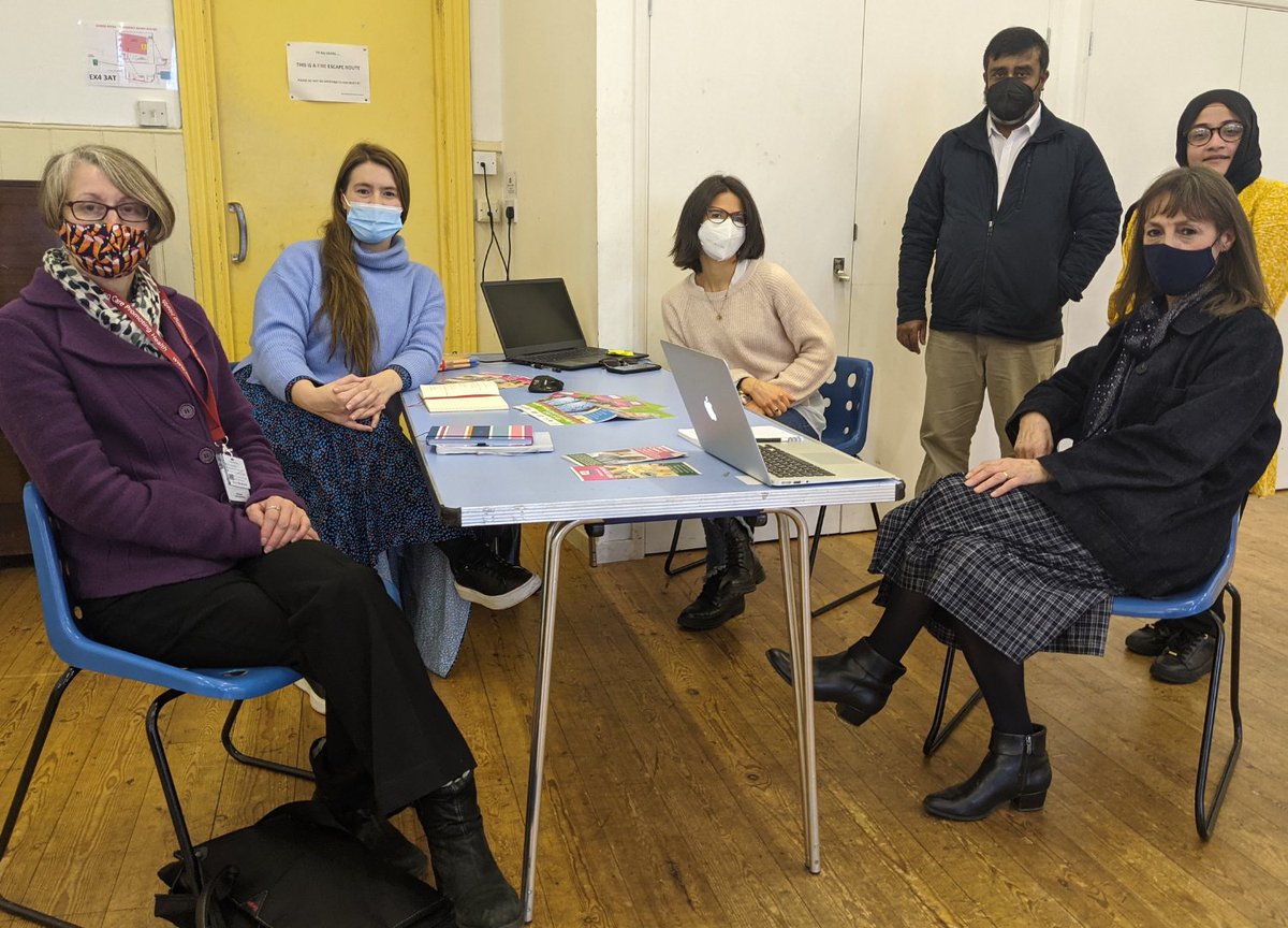 DevonCarers's tweet photo. A great meeting with Devon Bengali Association and Inclusive Exeter at @MintMC_exeter discussing how Devon Carers can support unpaid carers within the community 🤗✨
#community #support #devoncarers https://t.co/XJDcTfowcc
