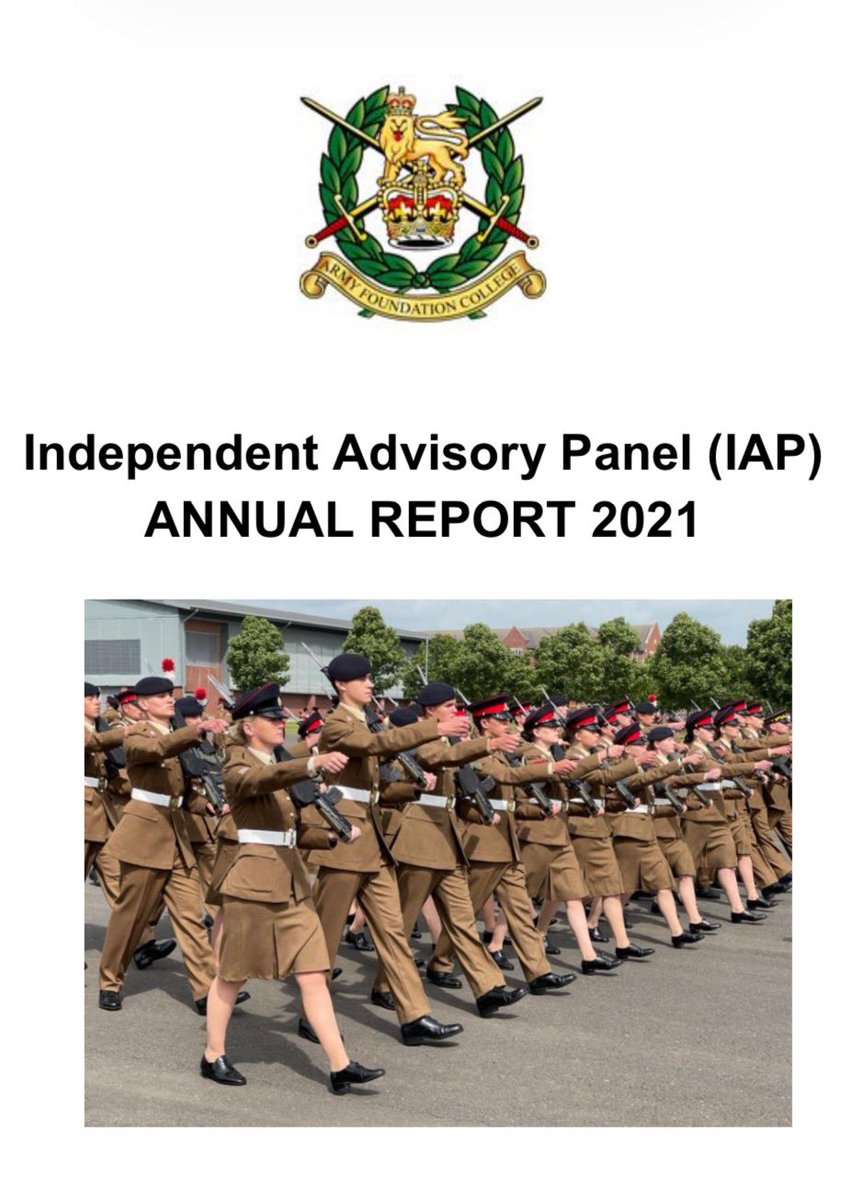 And that’s a wrap for 2021! All Junior Soldiers are now home for Christmas with their families and loved ones. 🎄 Our final act of the year is to release the Independent Advisory Panel report for 2021: army.mod.uk/umbraco/Surfac… enjoy! 📚 🧐