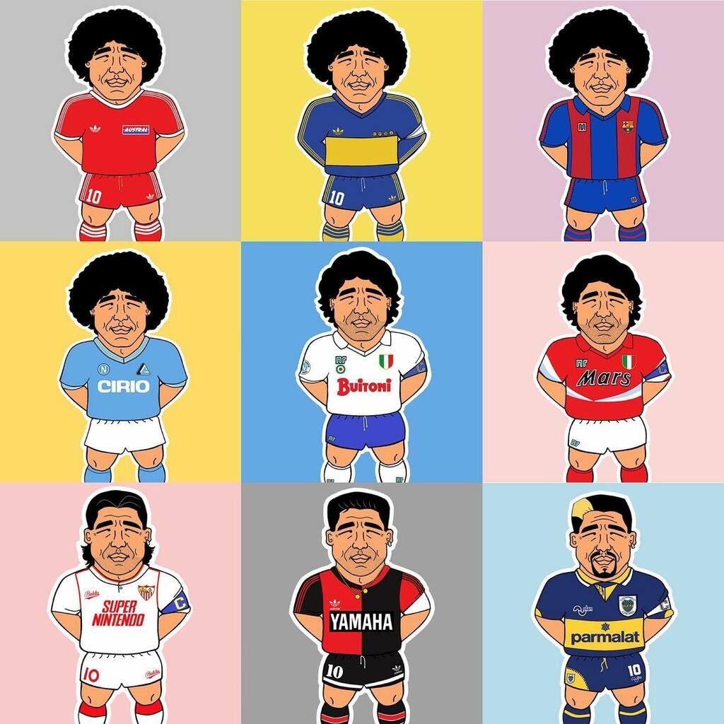 TheBamBamClub's tweet photo. I know, I know we’re a Diego account now. 🌞 

#argentinosjuniors #bocajuniors #barcelona #napoli #sevilla #newellsoldboys https://t.co/0lgOBIVXNq