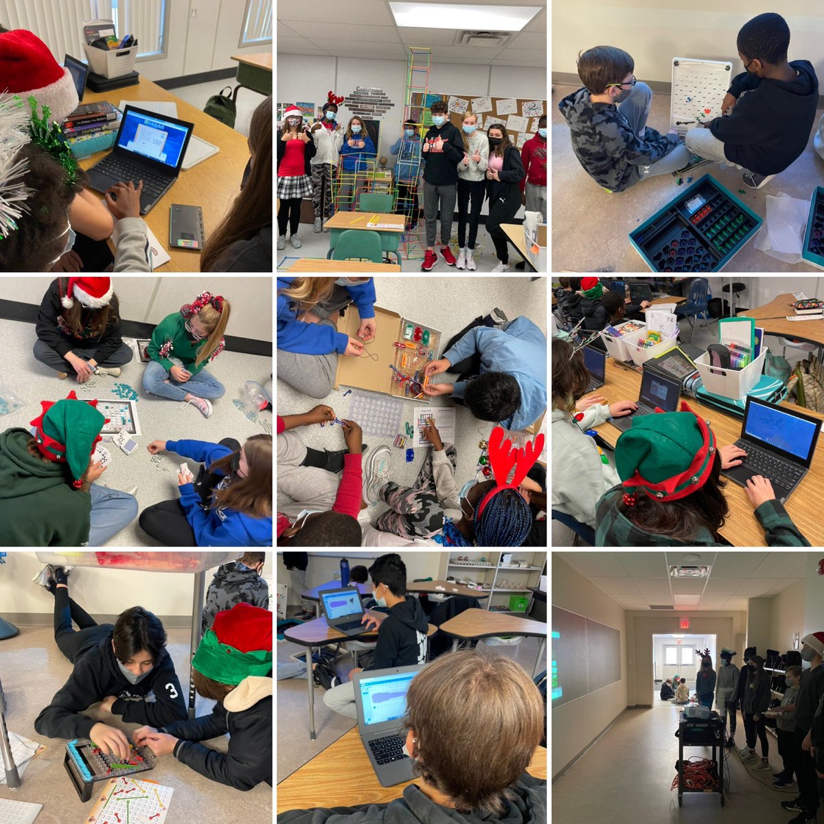 MrsLeCouffe's tweet photo. Connected and Non-Connected Coding Stations - Breakout, Scratch, Turning Tumble, Kinectβs, Wii games, Sequence, Circuits, and Minecraft! Merry Christmas Morning stations for Grade 7/8s! @StJosaphat #ConnectedEd @Jenpen2001 @GennaRdz https://t.co/Q9cCrzY8eA