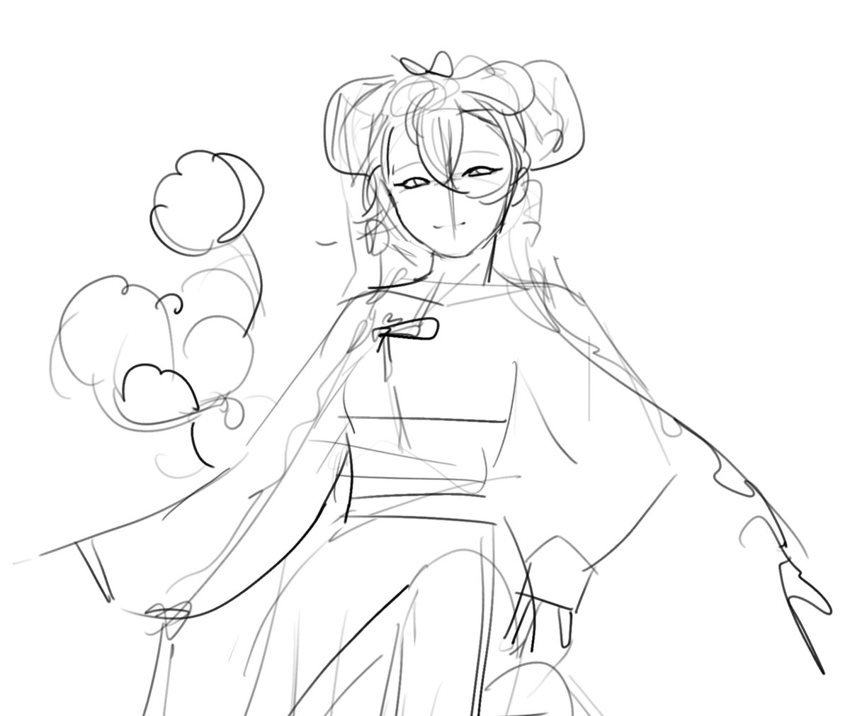 @completelycathy THANK YOU CATHY!! I went through like, 4 different hairstyles @ once before deciding that oversized braids were a fun spin on her twintails :^ )
