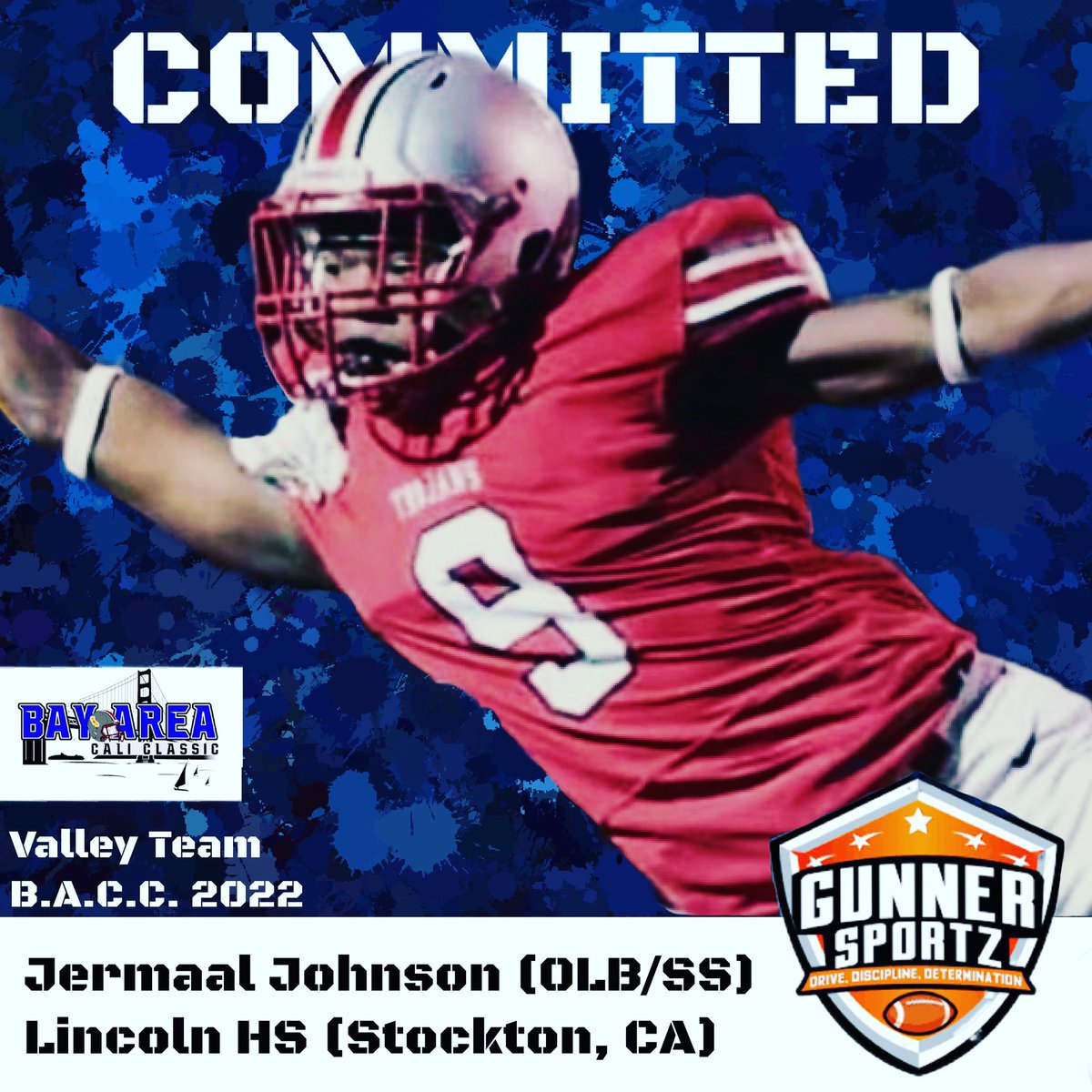 hsseniorbowl's tweet photo. The 6th Annual @BACaliClassic Senior Showcase would like to welcome Jermaal Johnson (OLB/SS) to the family! #BACC2022 #AFewGoodMen #NextLevel #RepTheValley https://t.co/ccq6FAwtuV