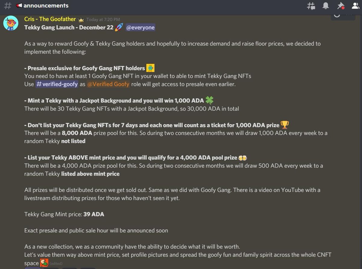 sm10147483841's tweet image. Oops they goof it again, only this time it's even better!
Come see for yourself discord.gg/YgF8nCbq
22/12/21
@GoofyGangNFT 🍺❤️🇧🇬