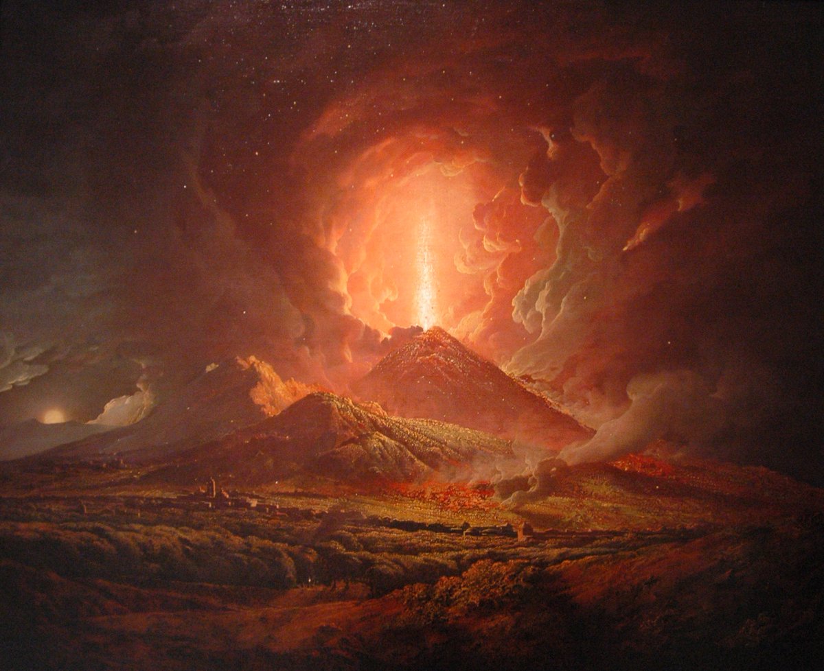 Vesuvius from Portici wikiart.org/en/joseph-wrig… #wright #romanticism