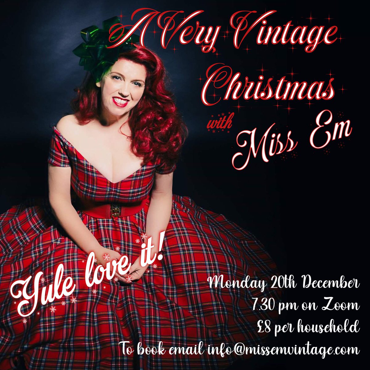 The perfect start to your Christmas week!! Log in and enjoy. See you all there!! Xx