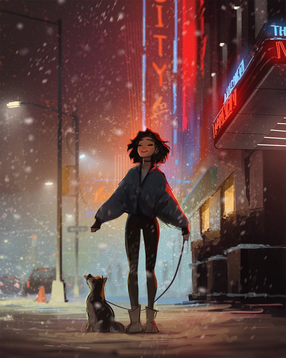 Let it snow ❄️❄️❄️ #digitalart