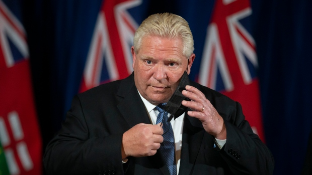 CP24's tweet photo. BREAKING: Ford government considering capacity restrictions, gathering limits due to Omicron spread https://t.co/yPFIgdeaFA https://t.co/41YBDt7BBg