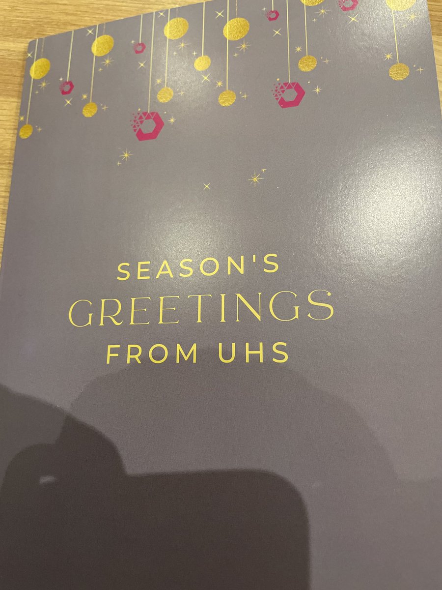 Wow! Lovely gesture from UHS to their staff £25 gift voucher. Much appreciated. Proud to serve. Thank you!