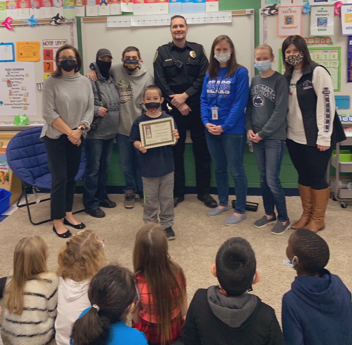 Congratulations to our Do the Right Thing award winners Tommy and Timothy! Both boys were nominated by Mrs. Hirst for turning in money that did not belong to them! Way to be a great leaders and show integrity!