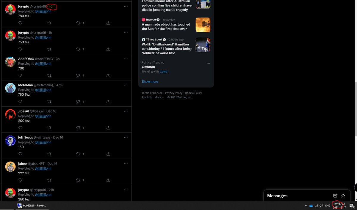 C4RT3R_P's tweet photo. @jjjjjjjjjjohn @Austinlonestar @jcrypto19 @cypheristikal ummmm the bid on skelly #3 was late man  I was the winner at 769.69 https://t.co/BoXTLGeyER